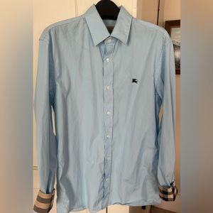 BURBERRY MENS LONG SLEEVE BUTTON DOWN SIZE SMALL